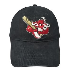 Batting Bull Culver's Baseball Cap Black One Size Adjustable Embroidered TSMGI